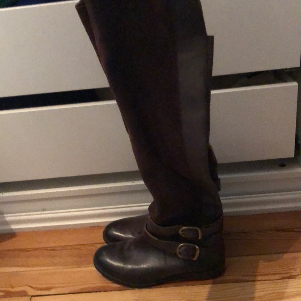Lucky brand brown over the knee boots